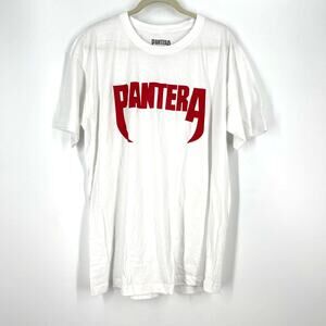 Pantera White Band Tee 100% Cotton T-Shirt Size 2XL NWOT
